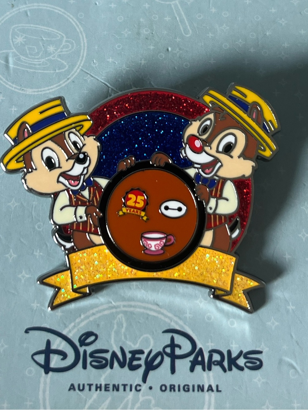 Disney Parks Pin Trader Chip and Dale 25th Anniversary Pin Trading Pin